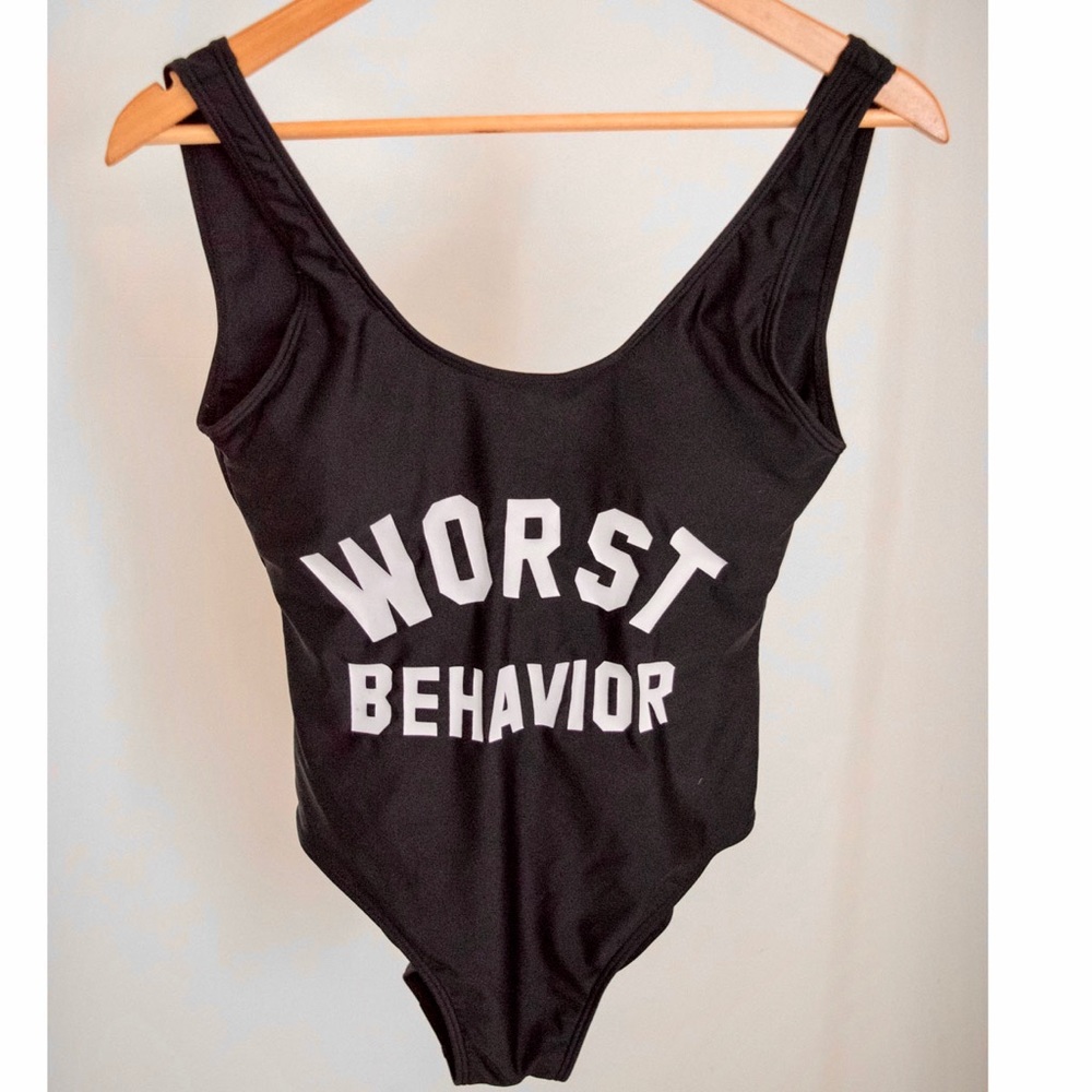 Worst Behavior- One Piece Bathing Suit